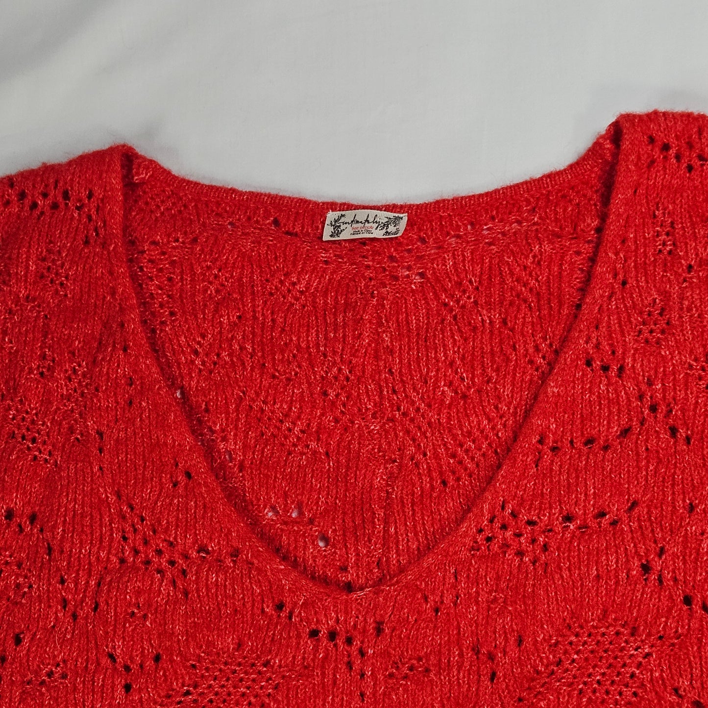 Free People, Intimately Free red oversize sweater, XS/S