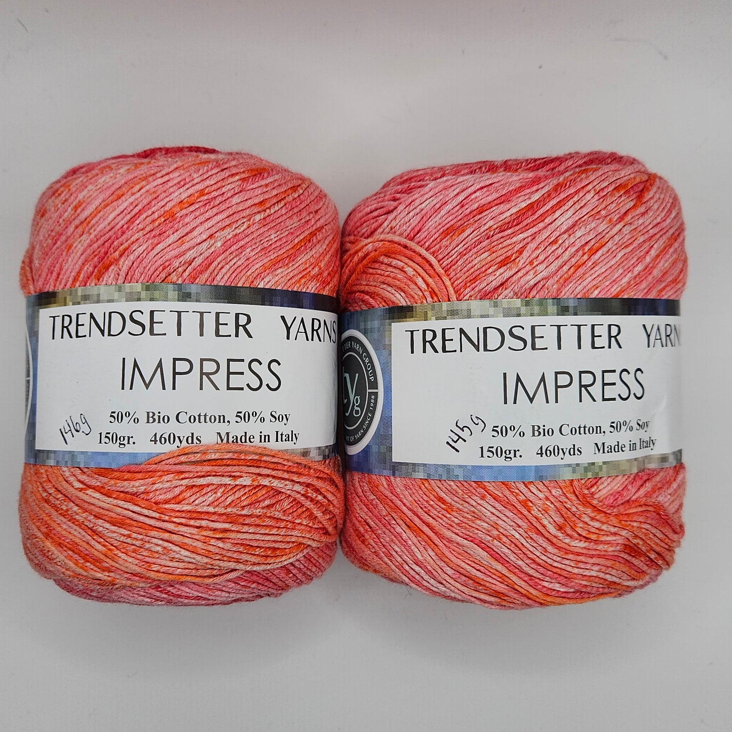 Impress Yarn by Trendsetter Yarns, Very Strawberry, Discontinued,