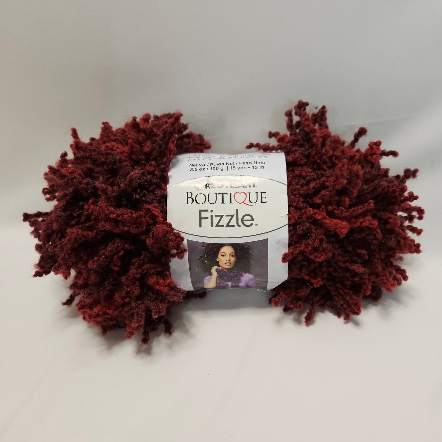 Red Heart Boutique Fizzle Yarn, Cranberries, super bulky yarn