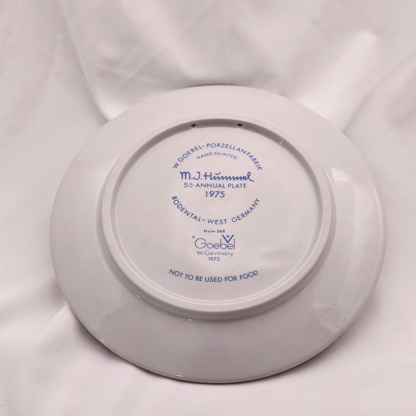 M.J. Hummel annual decorative plates, 1970s, W. Goebel, West Germany