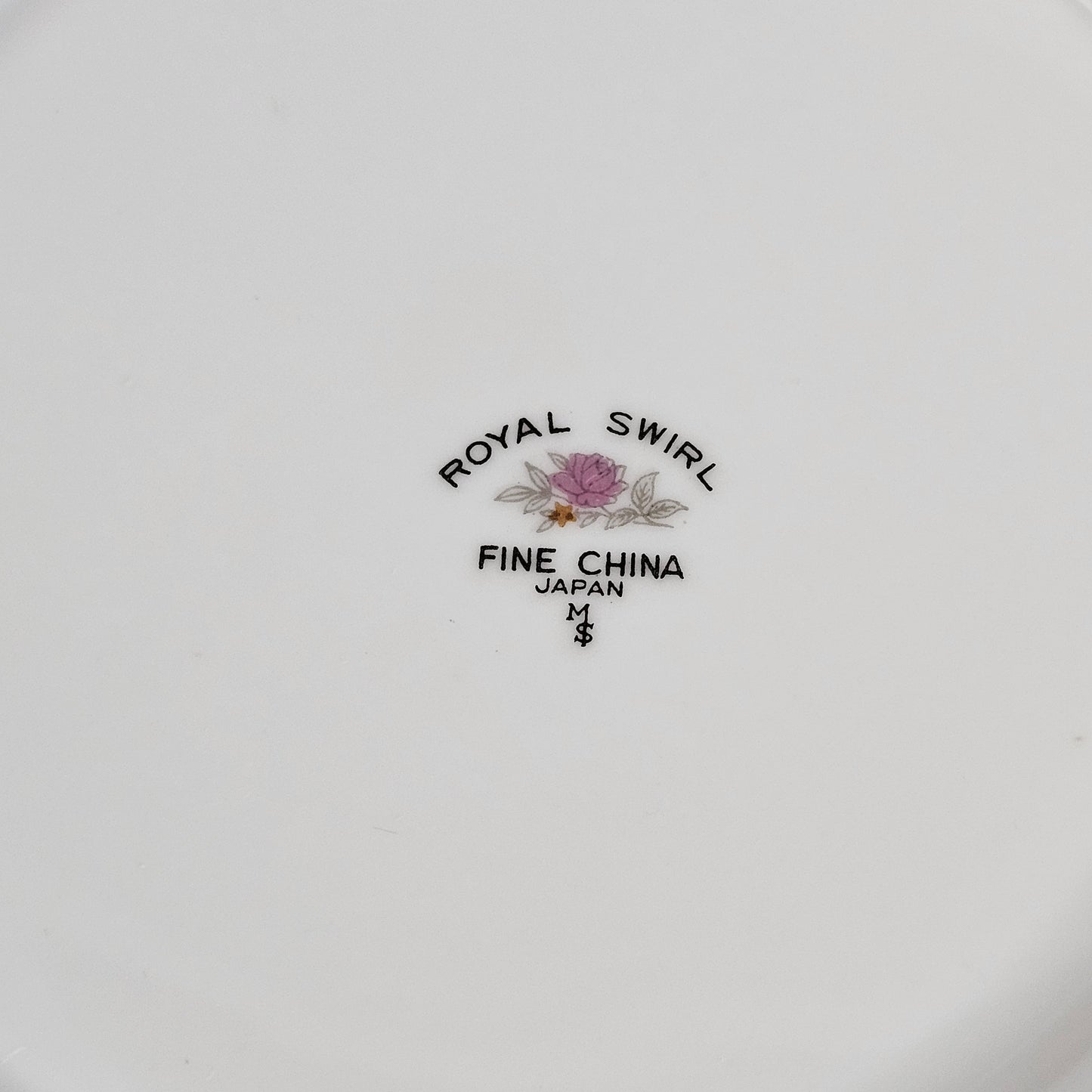 Vintage Royal Swirl covered serving dish, china from Japan
