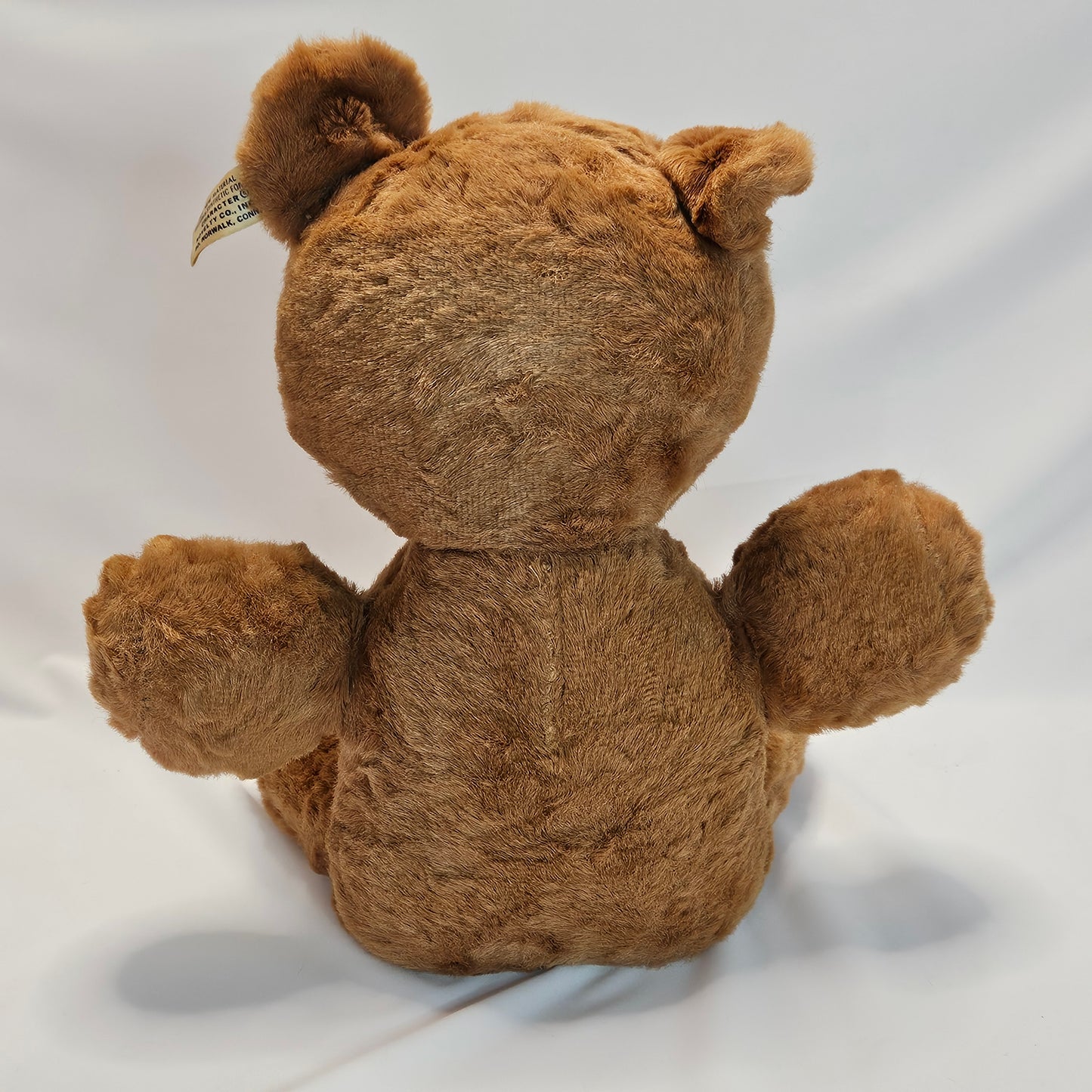Vintage Designed by Character Brown Teddy Bear, 12 inches tall