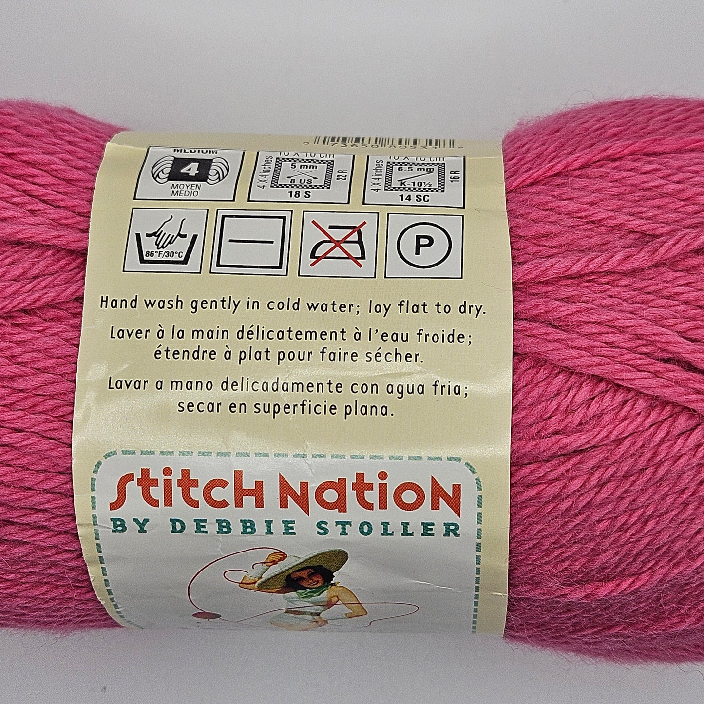 Red Heart Stitch Nation Bamboo Ewe yarn, 55% viscose 45% wool