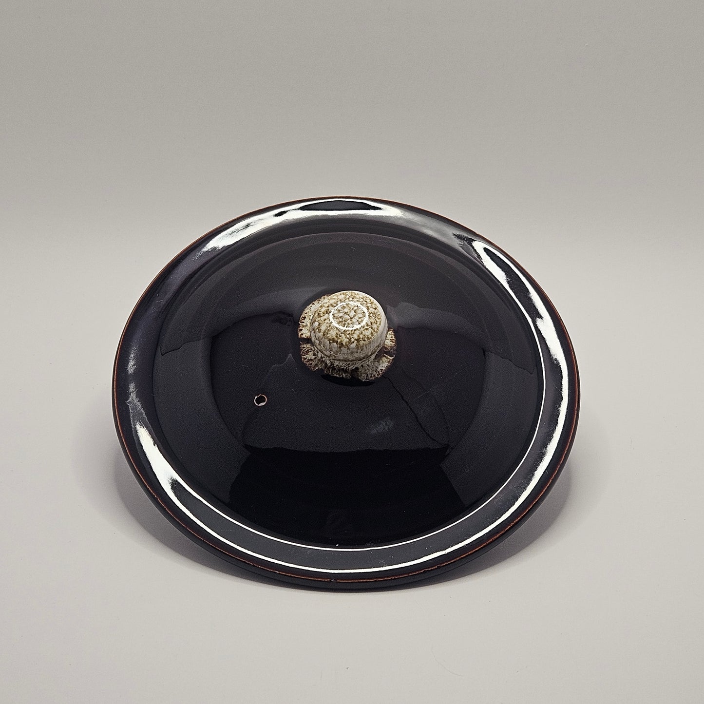 Vintage PFALTZGRAFF Brown Drip Ovenproof Casserole Dish with Lid ~ 8" D x 5" H