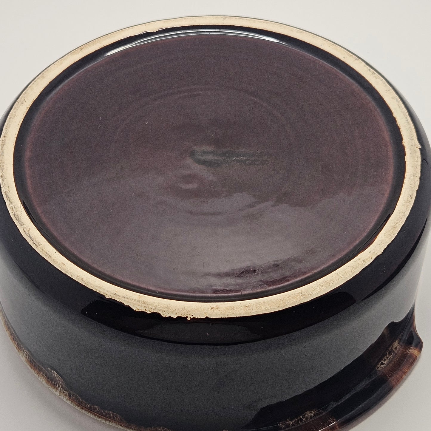 Vintage PFALTZGRAFF Brown Drip Ovenproof Casserole Dish with Lid ~ 8" D x 5" H