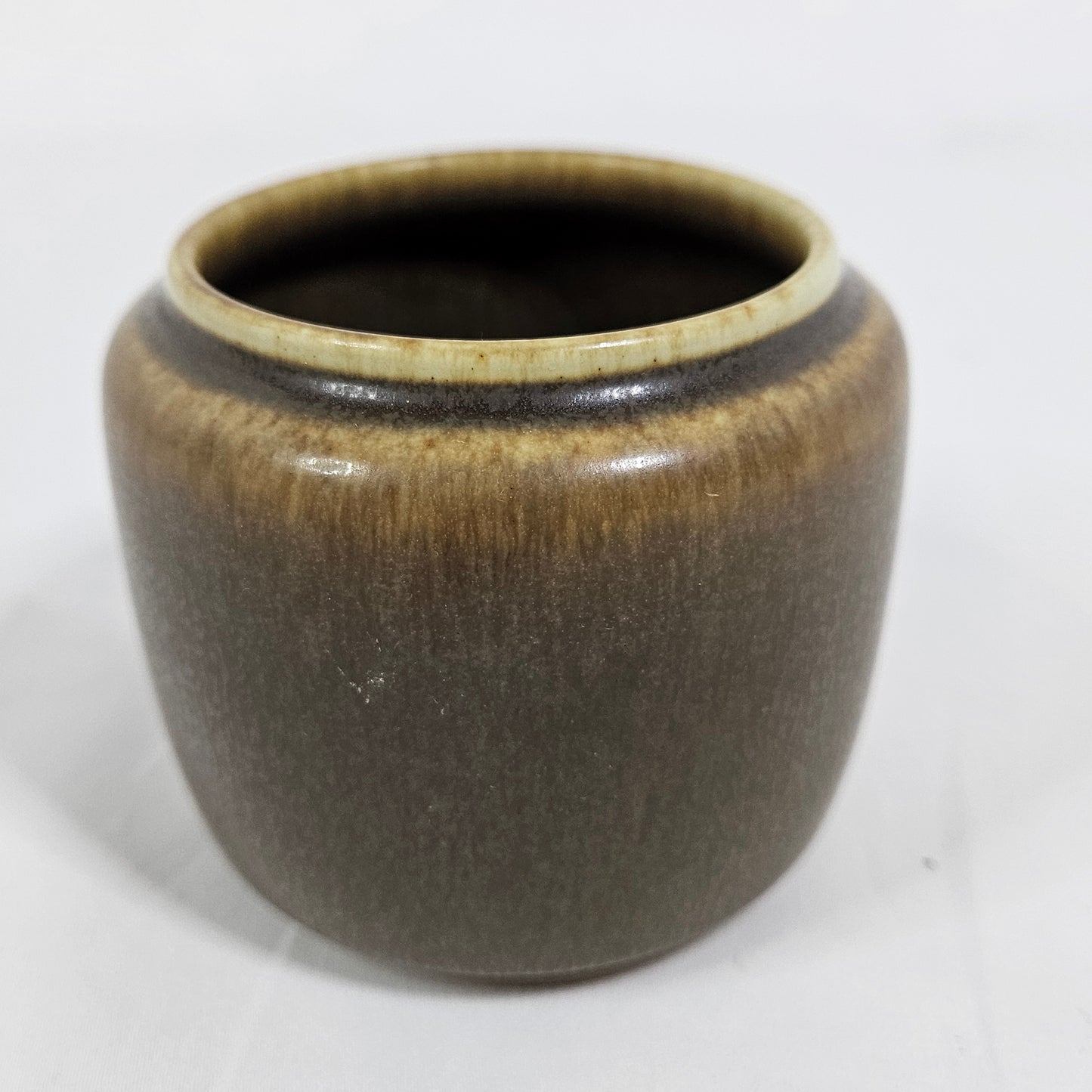 Danish pottery jar 1194, by Per Linneman Schmidt, Palshus Denmark, mid- century