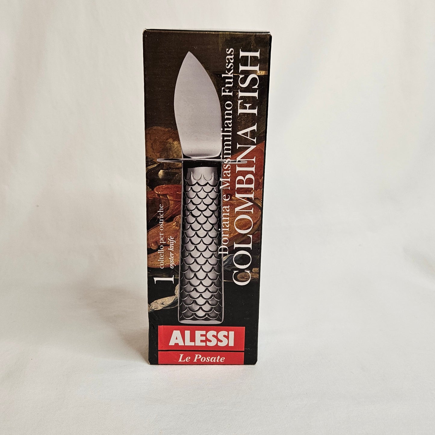 Alessi Oyster Knife, Colombina Fish Collection,