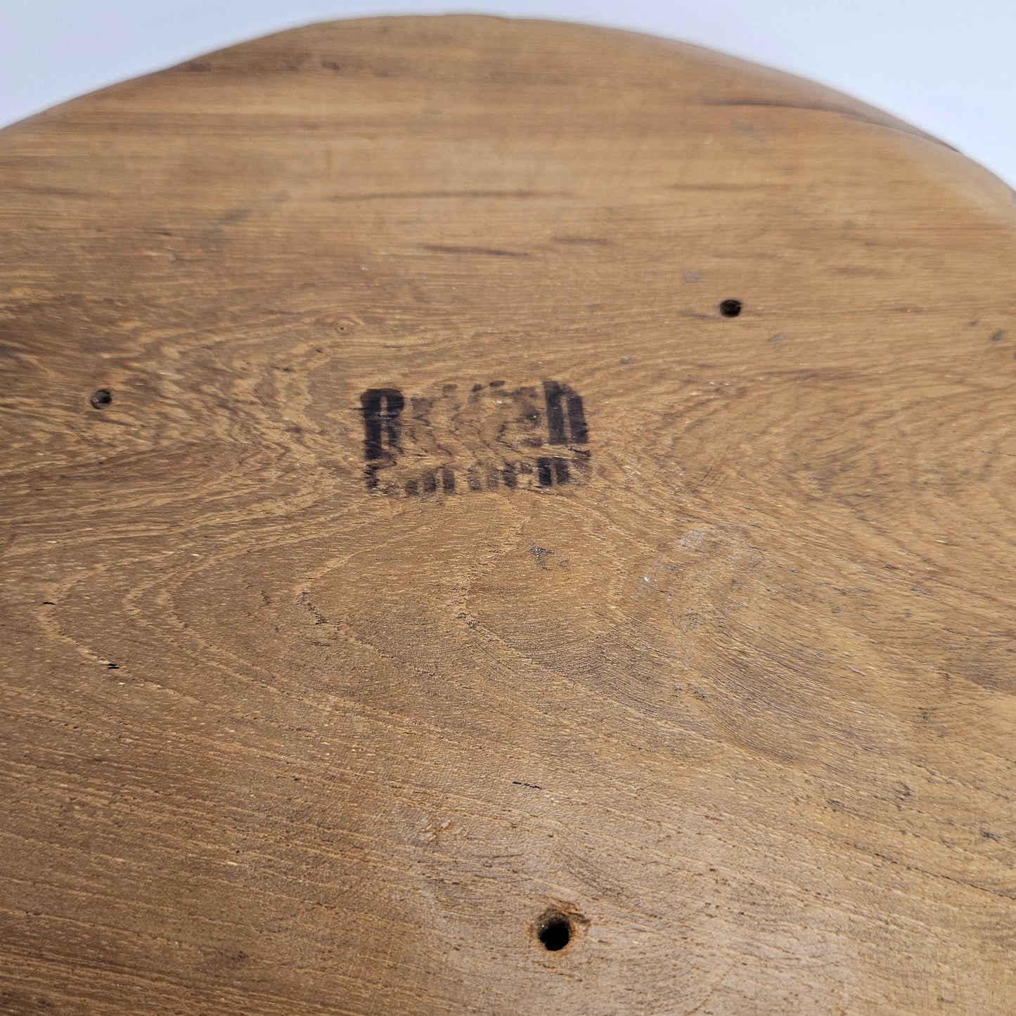 Vintage British Gardens teak bowl, 9.5x8x4 inches with 6 inch interior