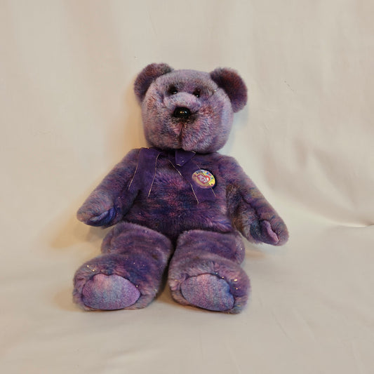 Vintage Clubby IV Purple Bear by Ty "Beanie Babies Official Club", 2001