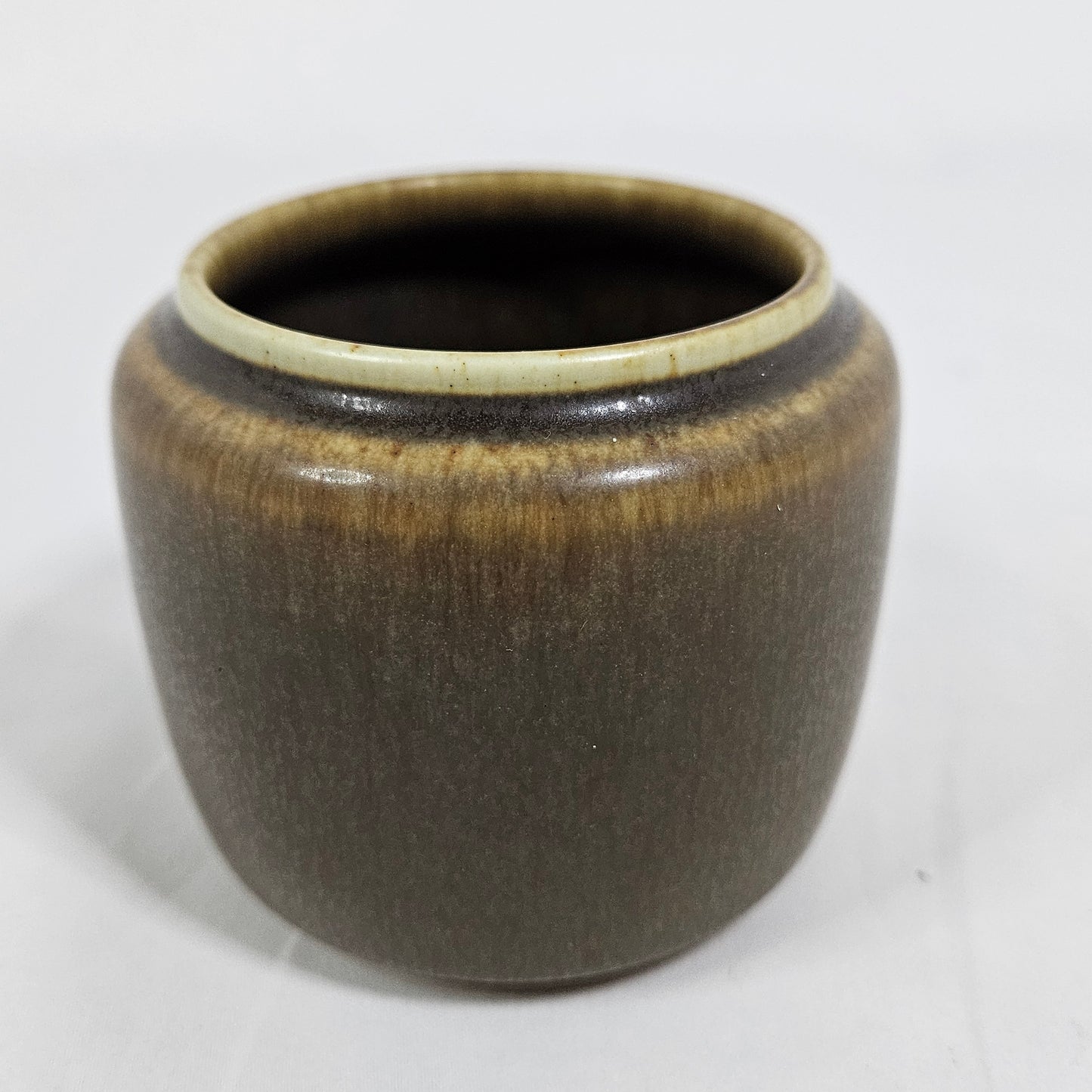 Danish pottery jar 1194, by Per Linneman Schmidt, Palshus Denmark, mid- century