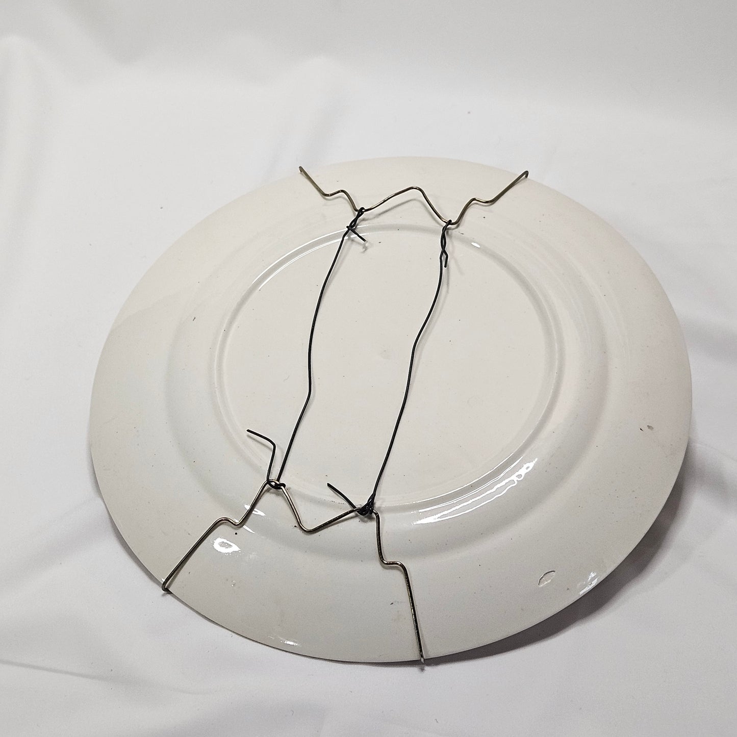 Arkansas State decorative plate with hanger, 10", red and gold