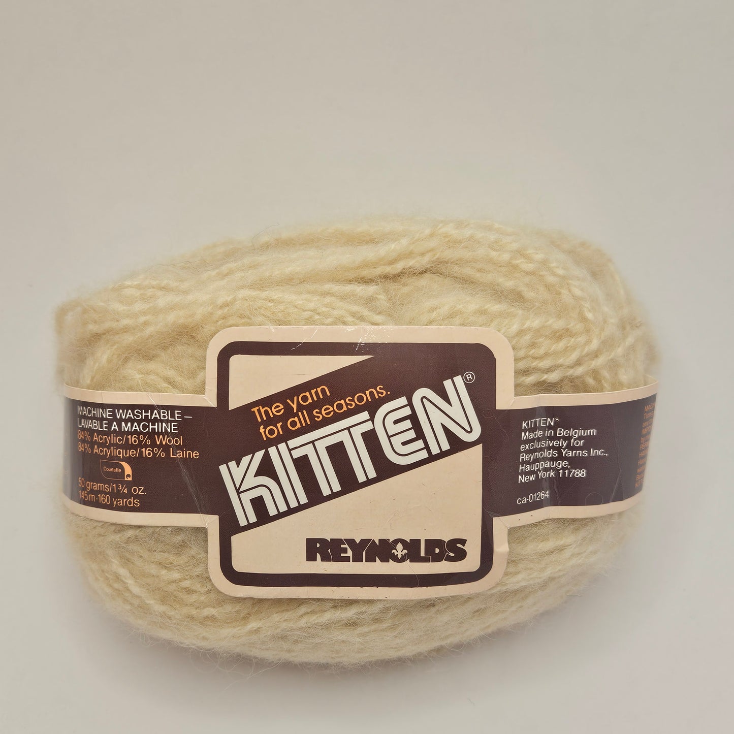 Kitten Yarn by Reynolds, Vintage, 84%Acrylic 16%Wool, 10 Skeins