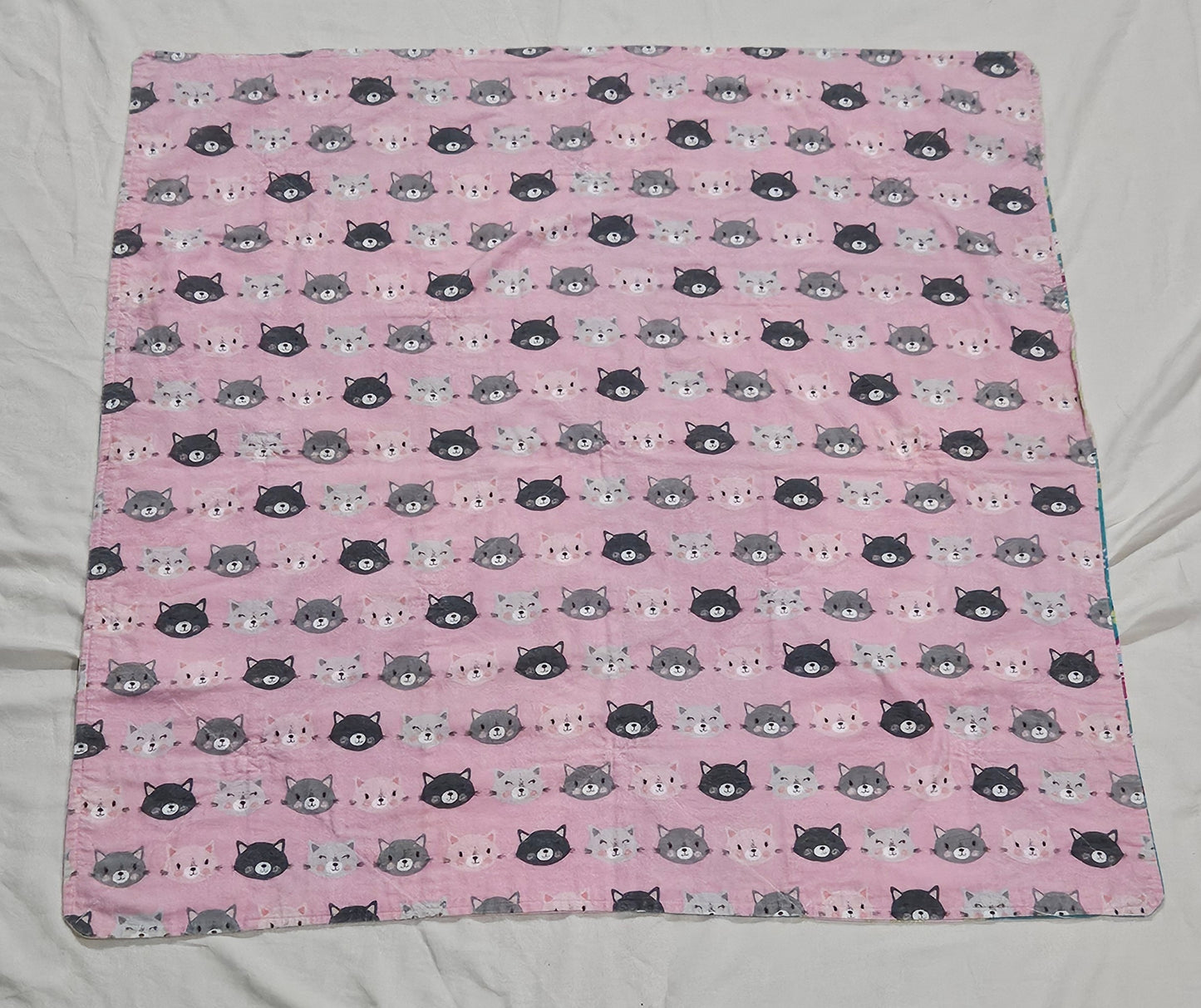 Quilted baby blanket 31 x 31