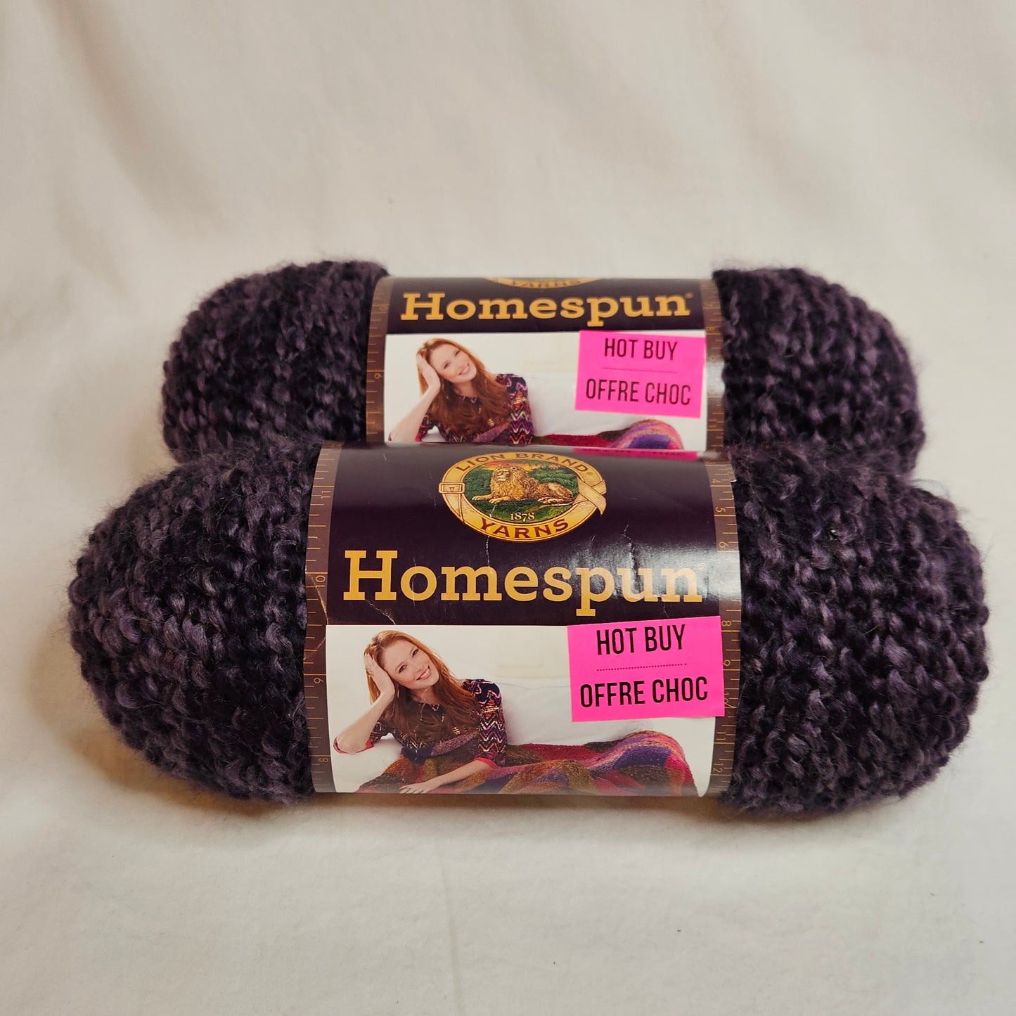 Lion Brand Homespun Yarn, 98% Acrylic, 2% Other