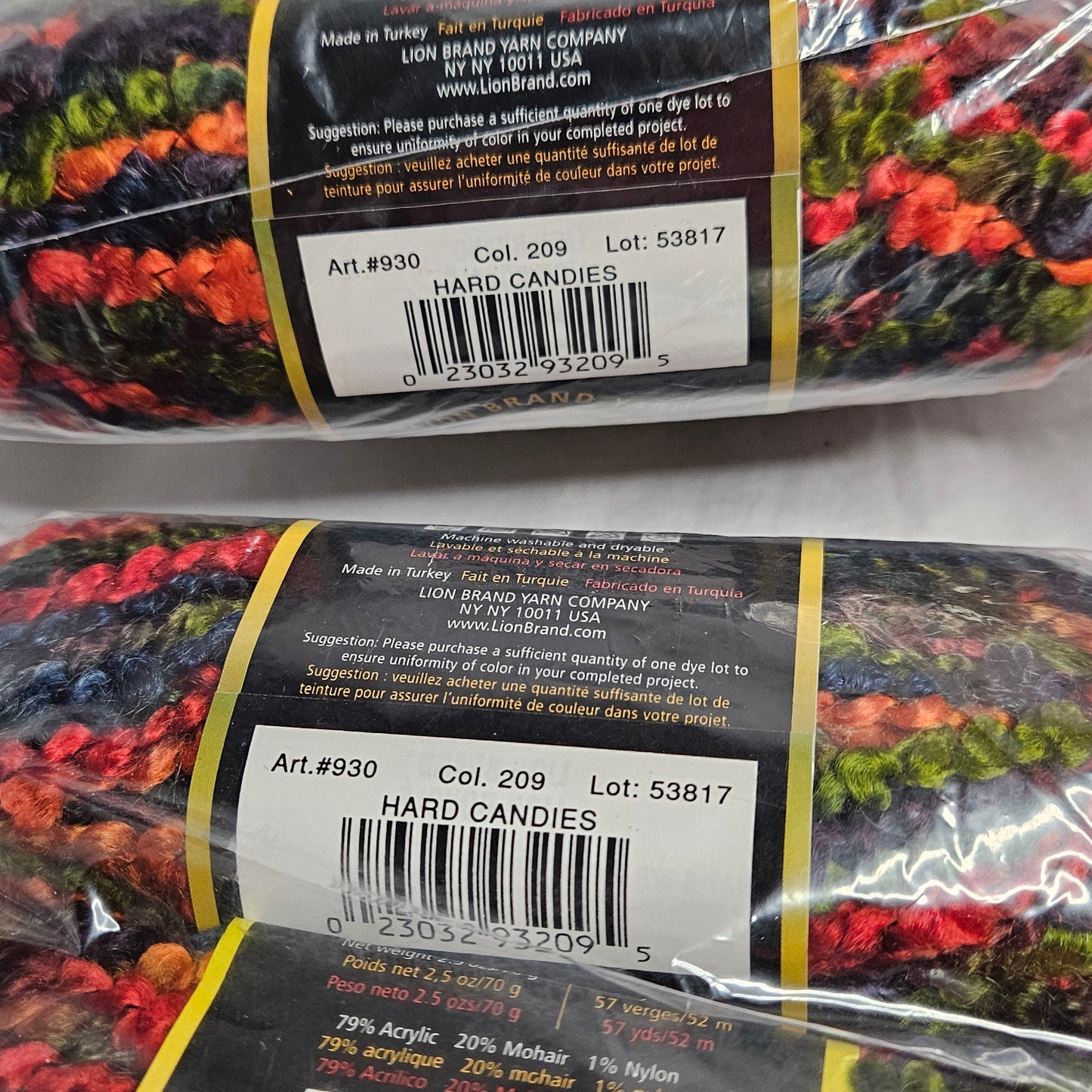 Lion Boucle yarn, Lions Brand, Super Bulky, Acrylic and Mohair