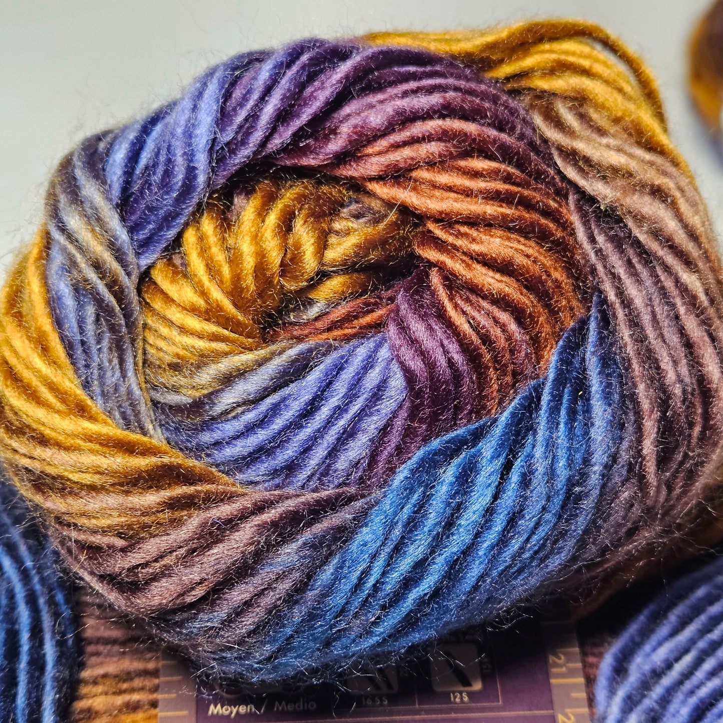 Lion Brand Landscapes acrylic yarn, Mountain Range, 4 skeins, 4 medium