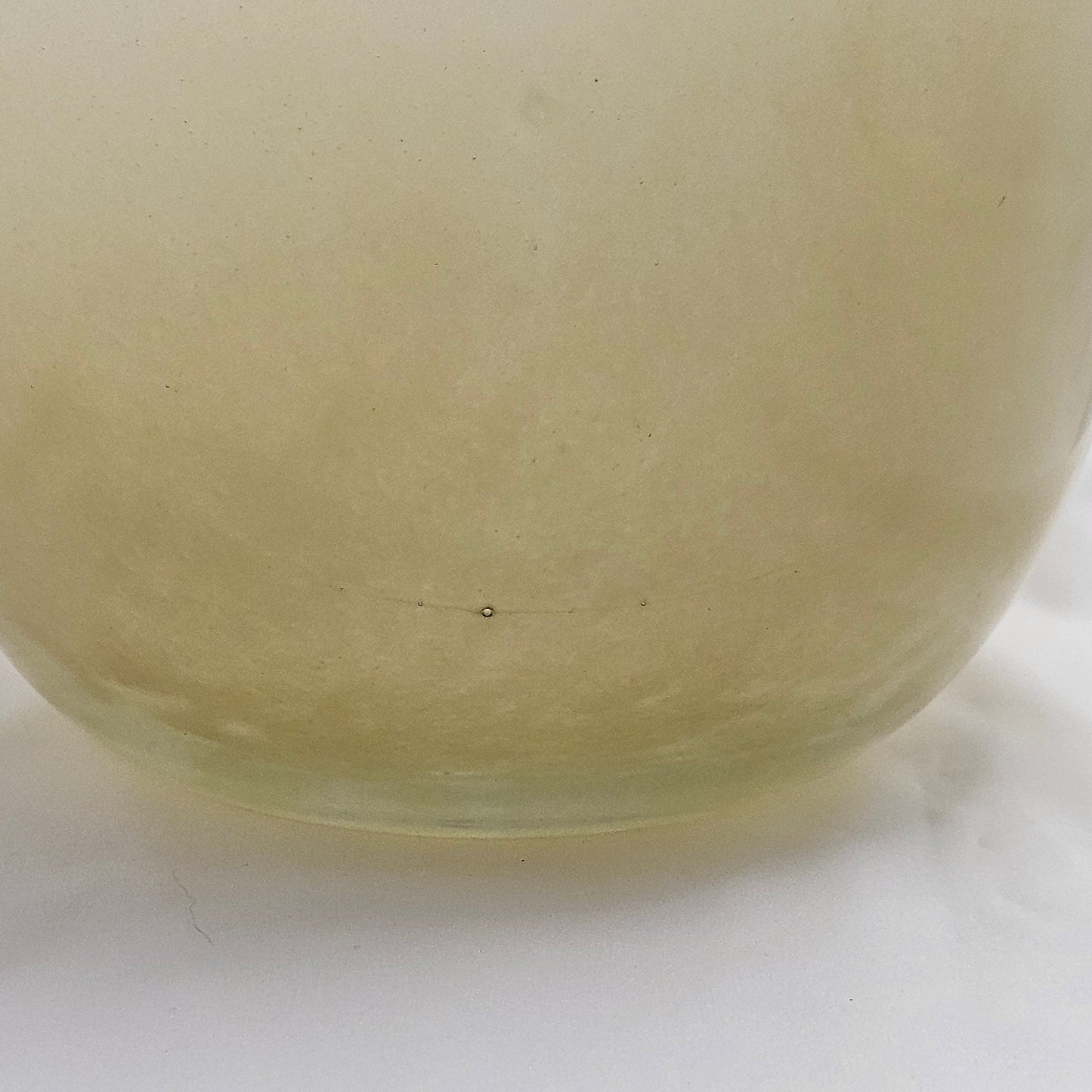 Henry Dean Large Glass Vase, signed