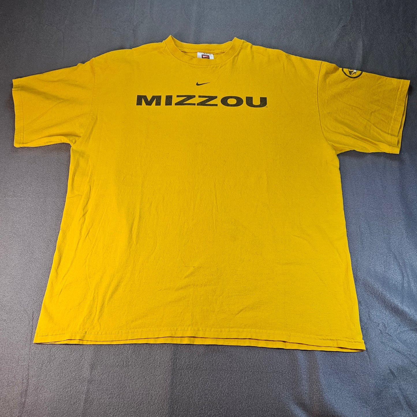 Nike Mizzou Short Sleeve T-shirt, Yellow, X Large
