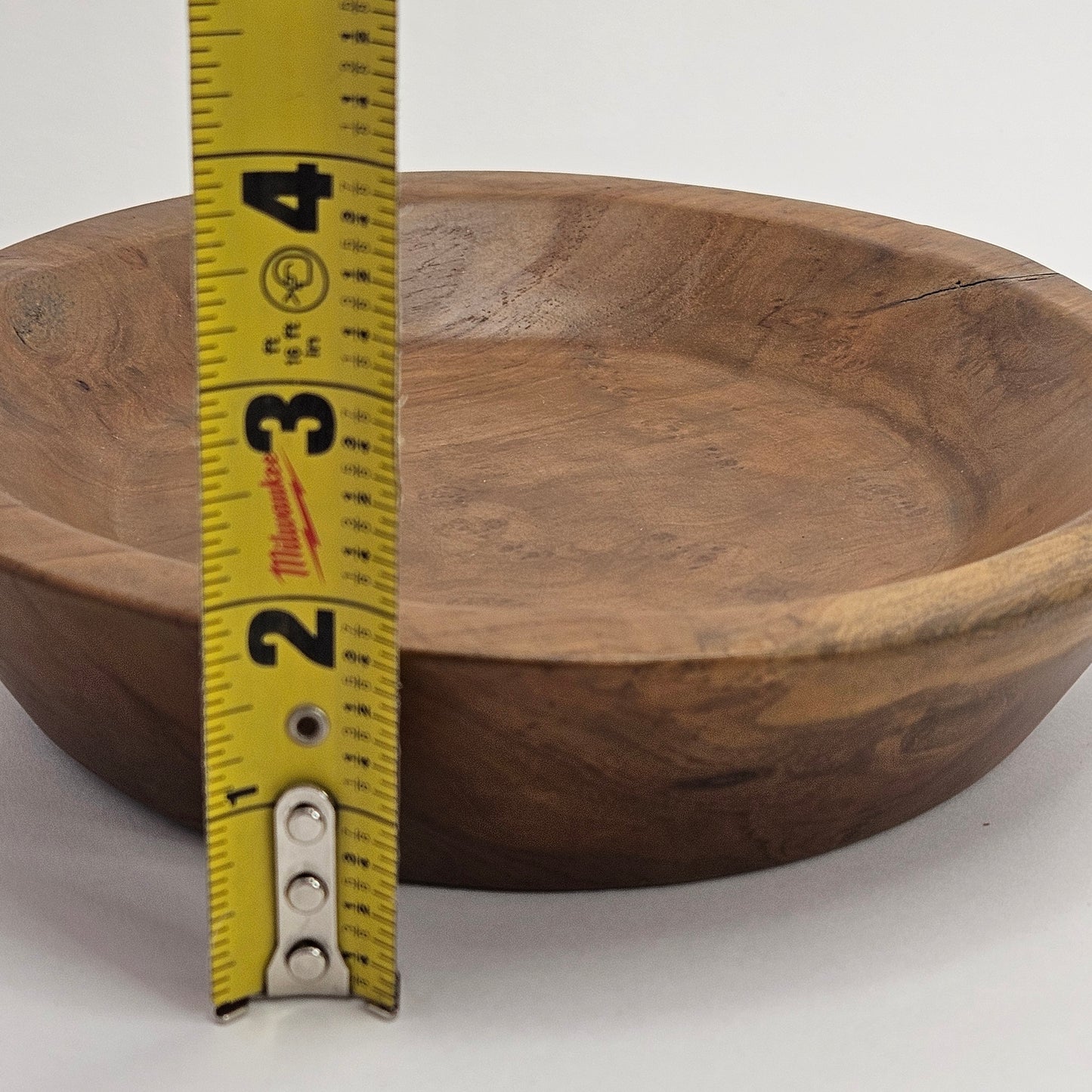 Vintage British Gardens teak bowl, 8 inch bowl