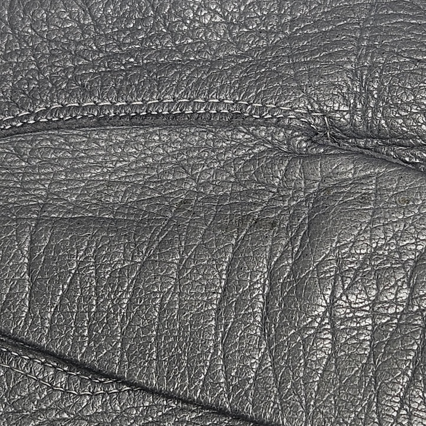 Vintage women's long grey leather unlined gloves. Made in Italy for Macy Associates.