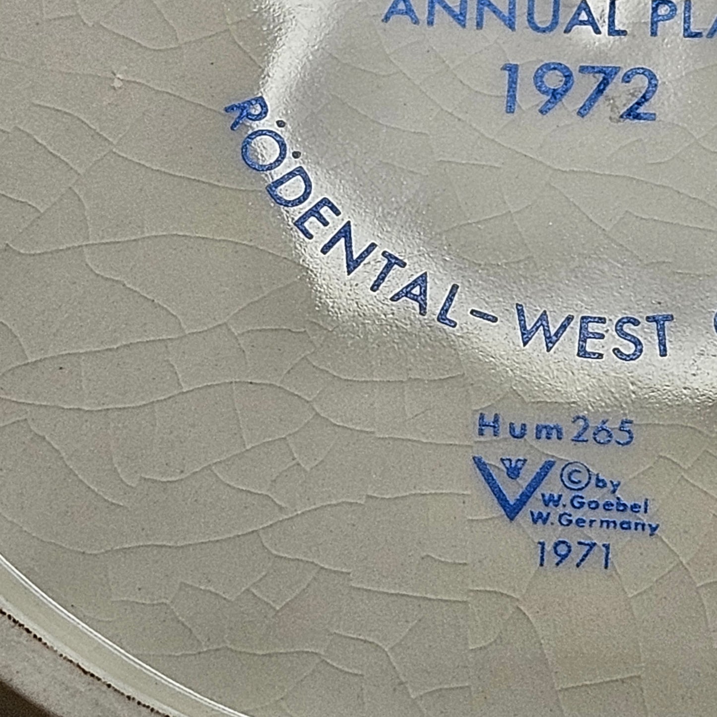 M.J. Hummel annual decorative plates, 1970s, W. Goebel, West Germany