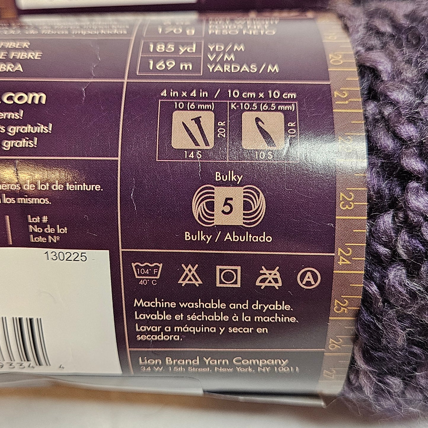 Lion Brand Homespun Yarn, 98% Acrylic, 2% Other
