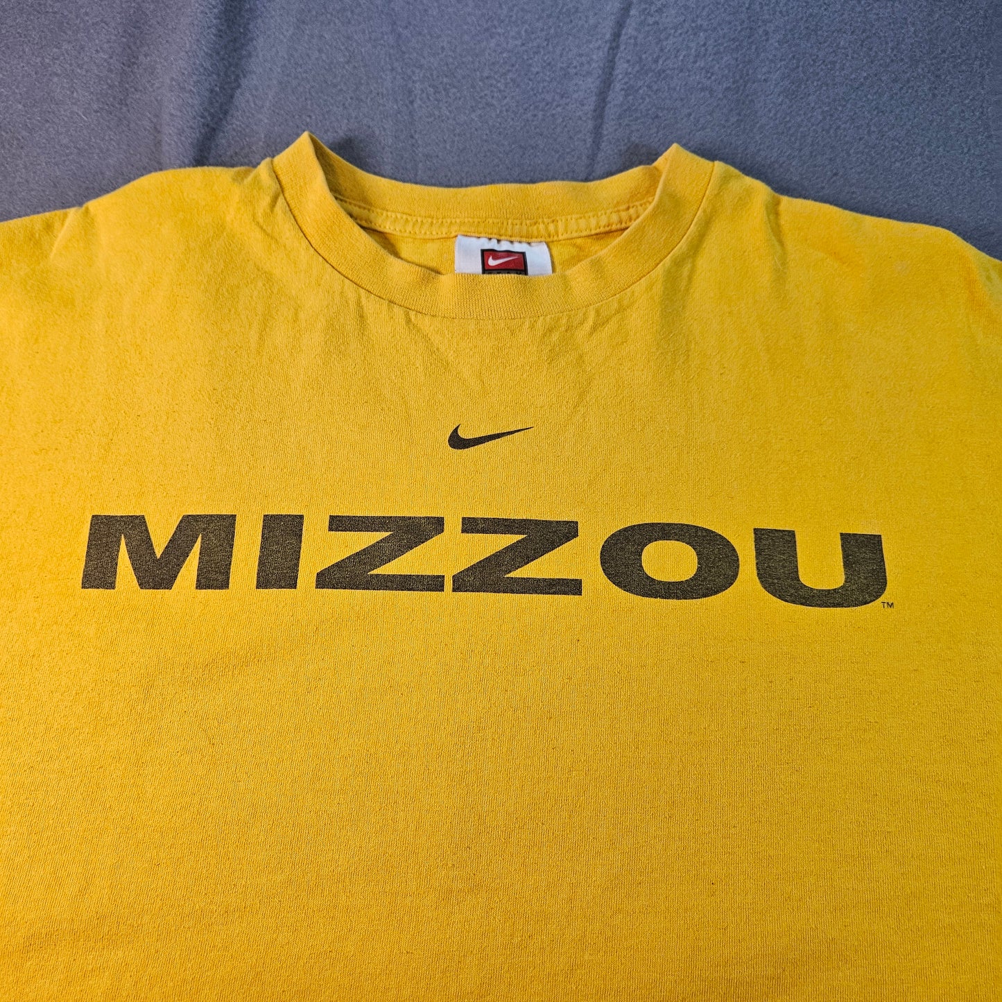 Nike Mizzou Short Sleeve T-shirt, Yellow, X Large