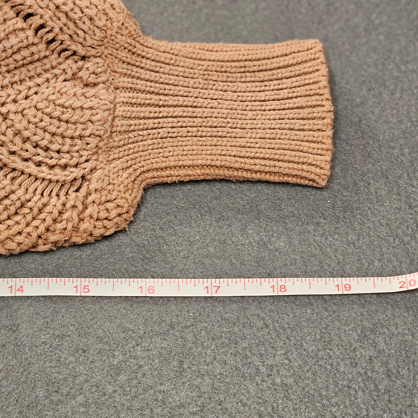 Moon & Madison long sleeve, scoop neck, open weave sweater, XS