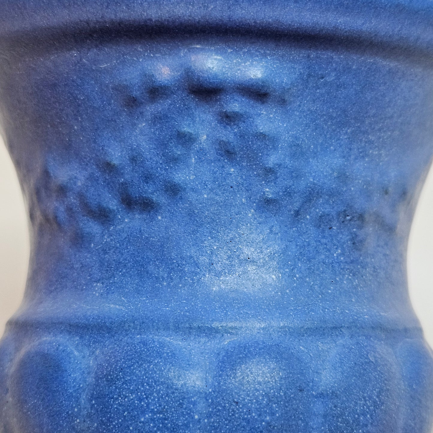 Vintage Niolak small vase, 3.5 inches, Ozark Blue, 1940s