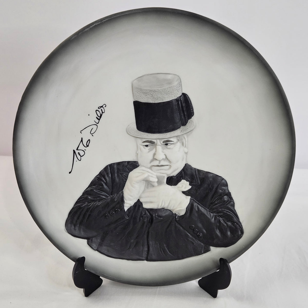Great Entertainer Series Collector Plates, Choose from Chaplin, Fields or Laurel & Hardy