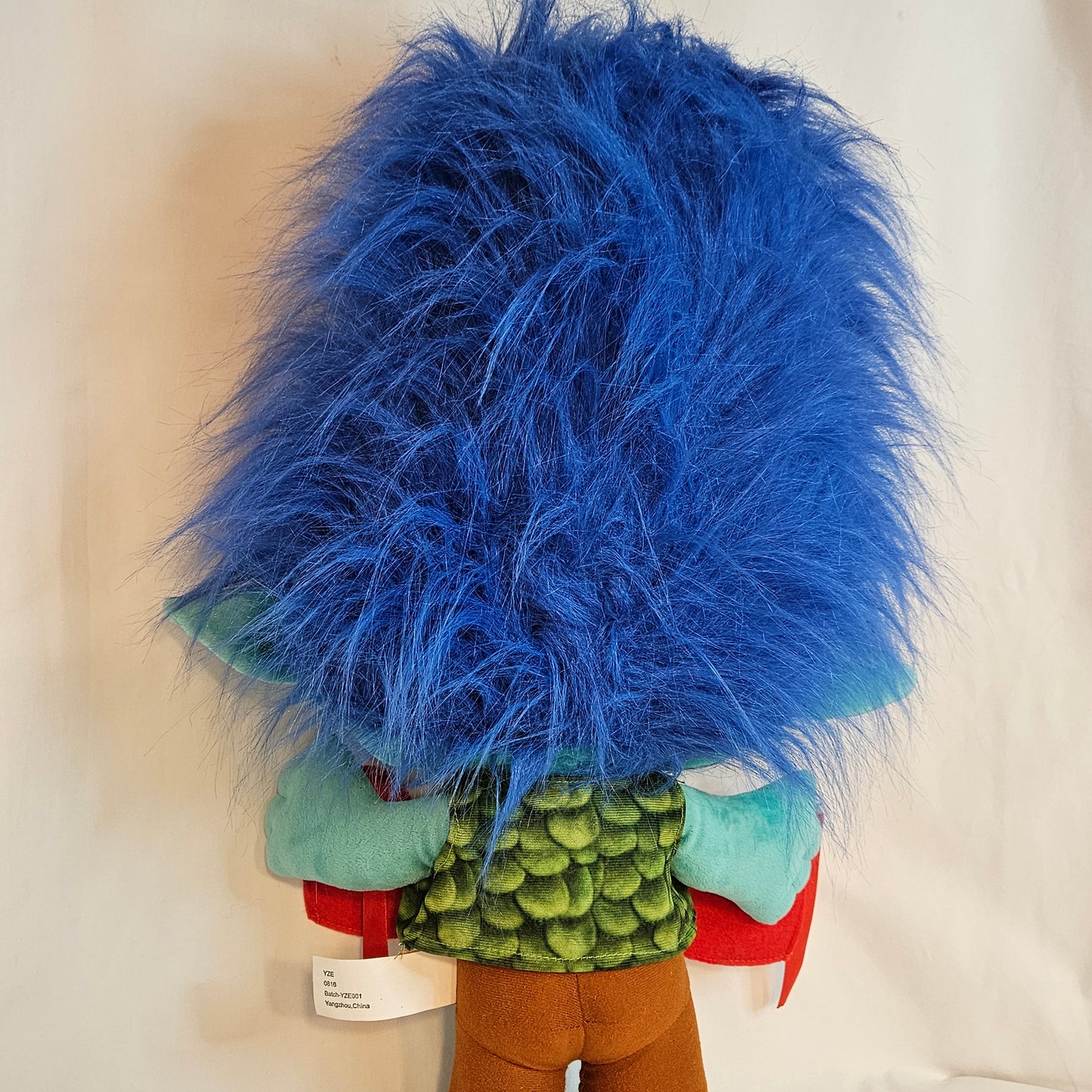 Jumbo plush Branch from the Trolls Movie with Valentines hearts, 25 inches tall, 2017