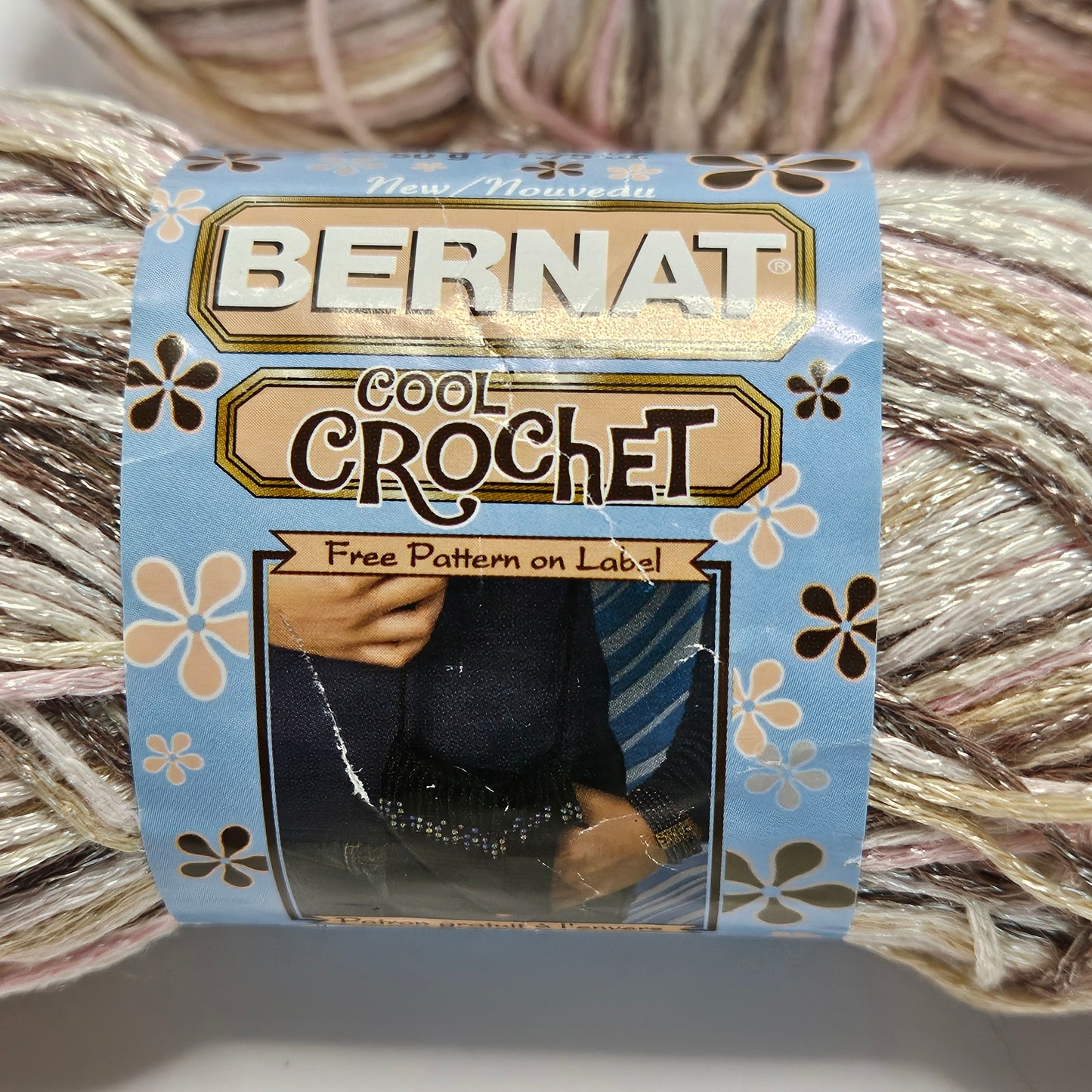 Bernat Cool Crochet, Neopolitan Shades, 2 skeins