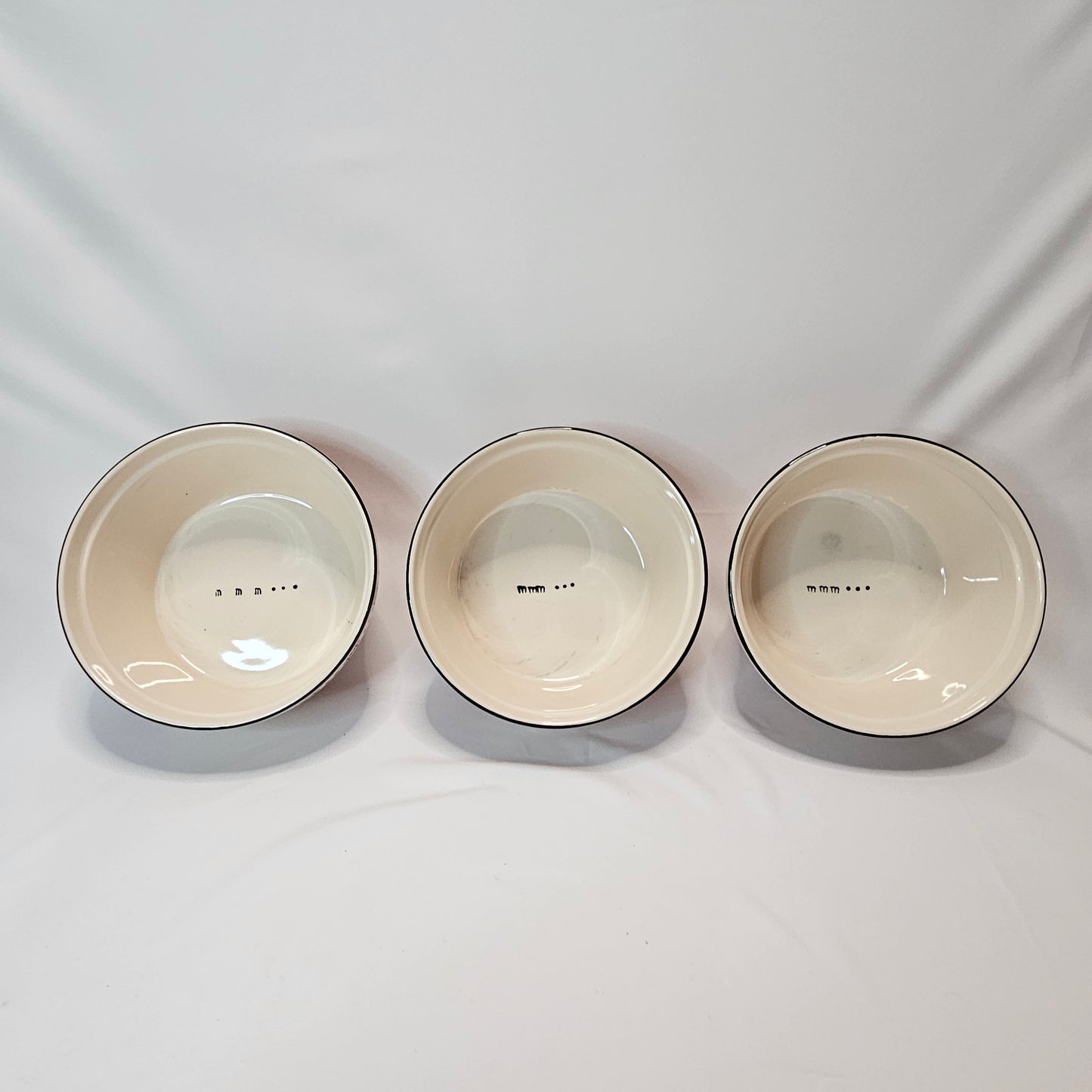 Popcorn Bowl Set, 1 large and 3 small ceramic bowls, Kitchen Prep 101, Tabletops Unlimited