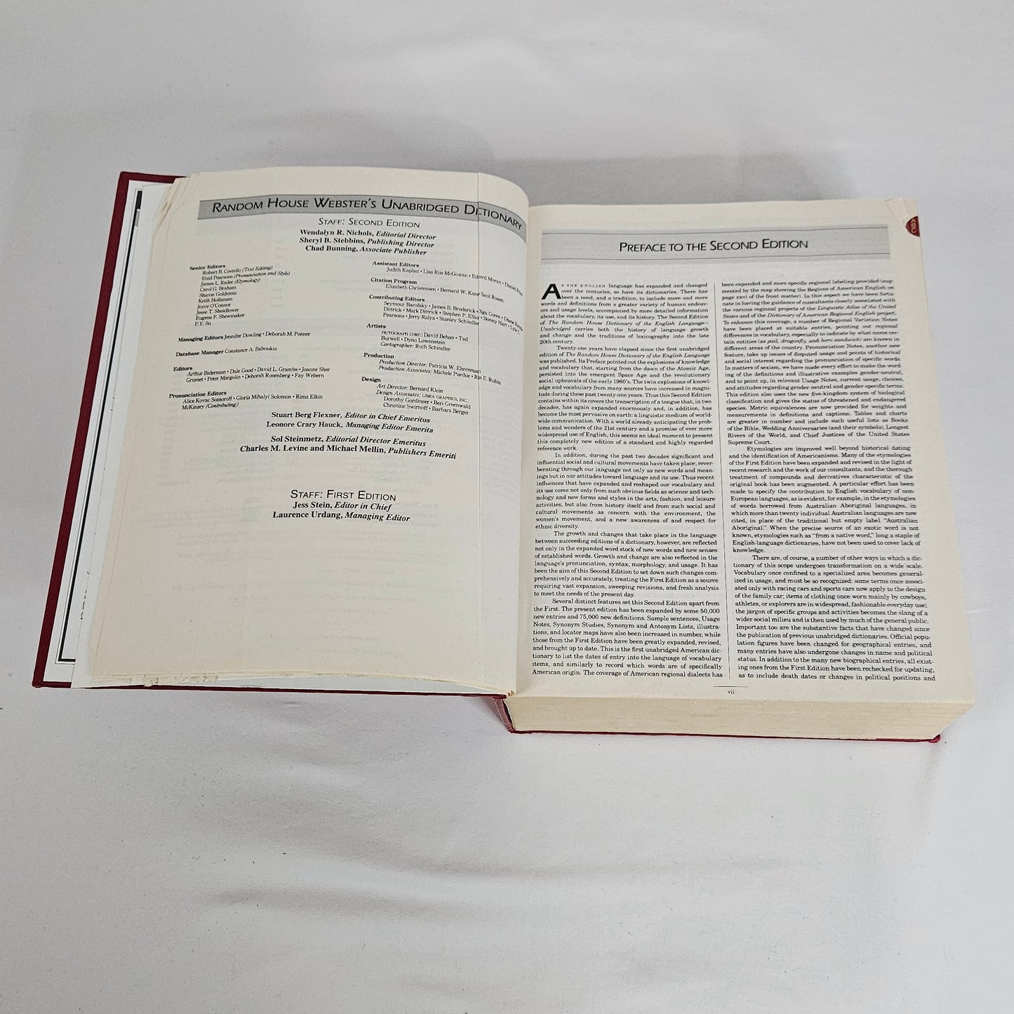 Random House Webster's 2nd Edition Unabridged Dictionary, 2001