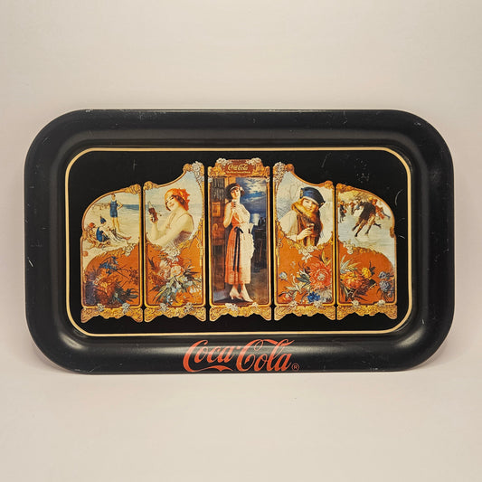 Coca Cola Tin Tray 9 x 14 Four Seasons 1923 Soda Advertisement Repro 1990