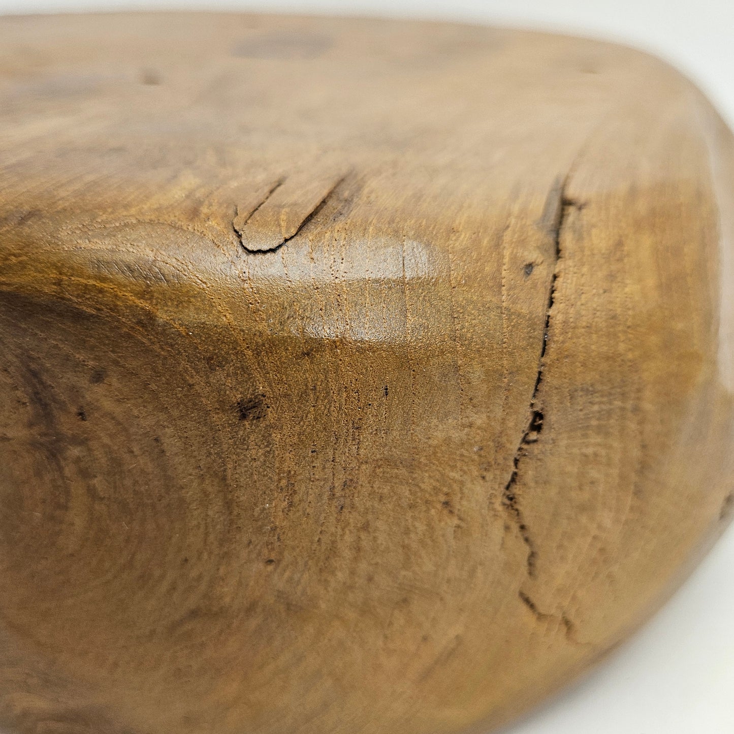 Vintage British Gardens teak bowl, 9.5x8x4 inches with 6 inch interior