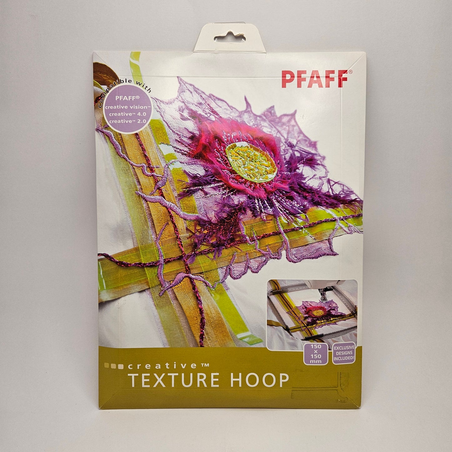 PFAFF Creative Texture Hoop PA919 6x6 150x150mm, New, Unopened