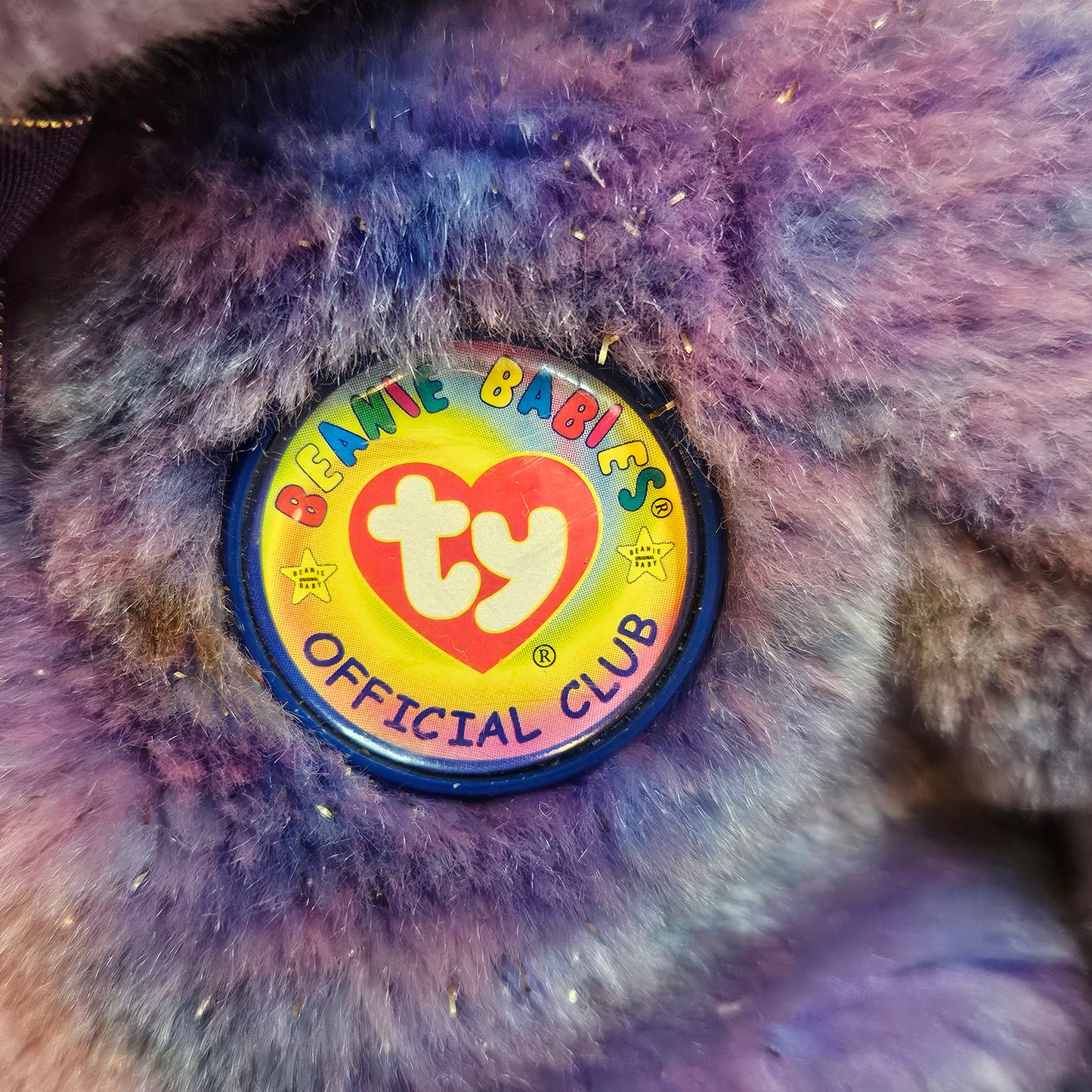 Vintage Clubby IV Purple Bear by Ty "Beanie Babies Official Club", 2001