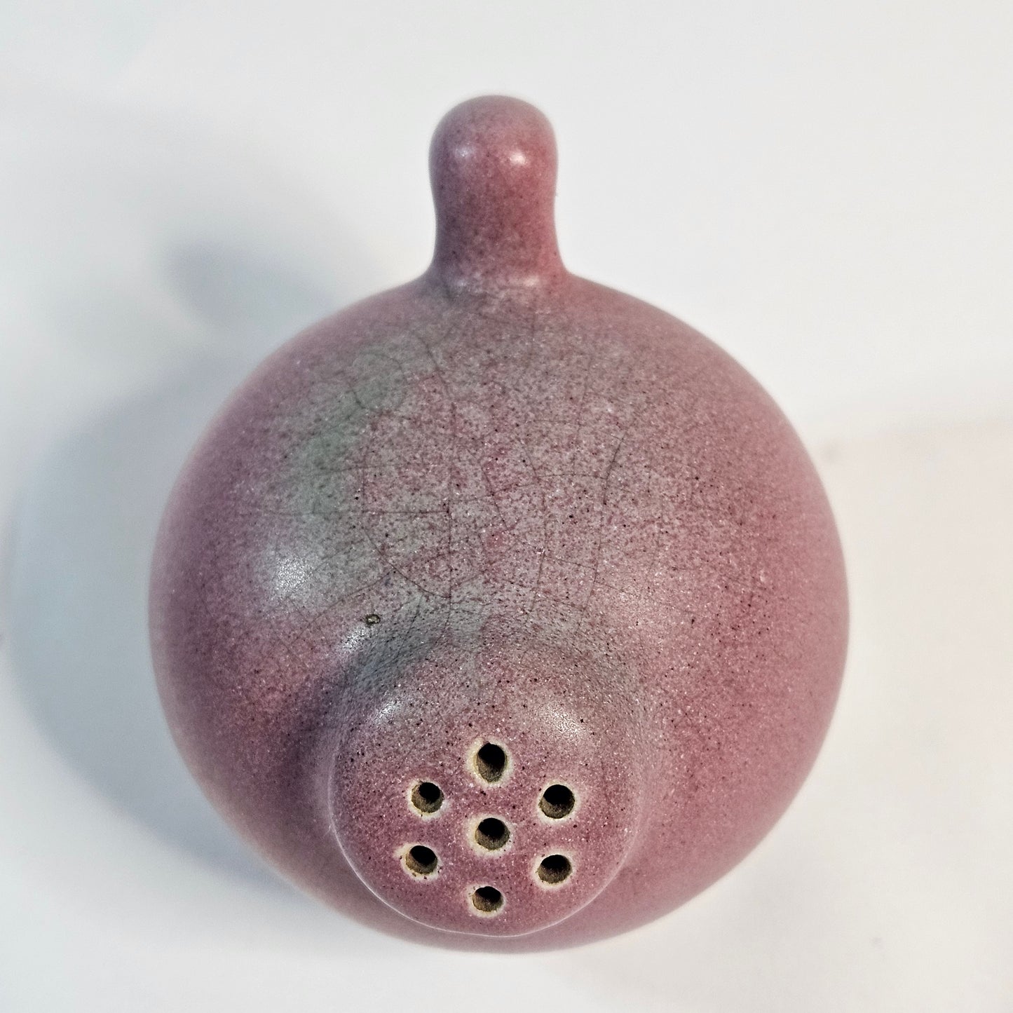 Niloak Pottery, vintage round salt and pepper shakers,  1940s