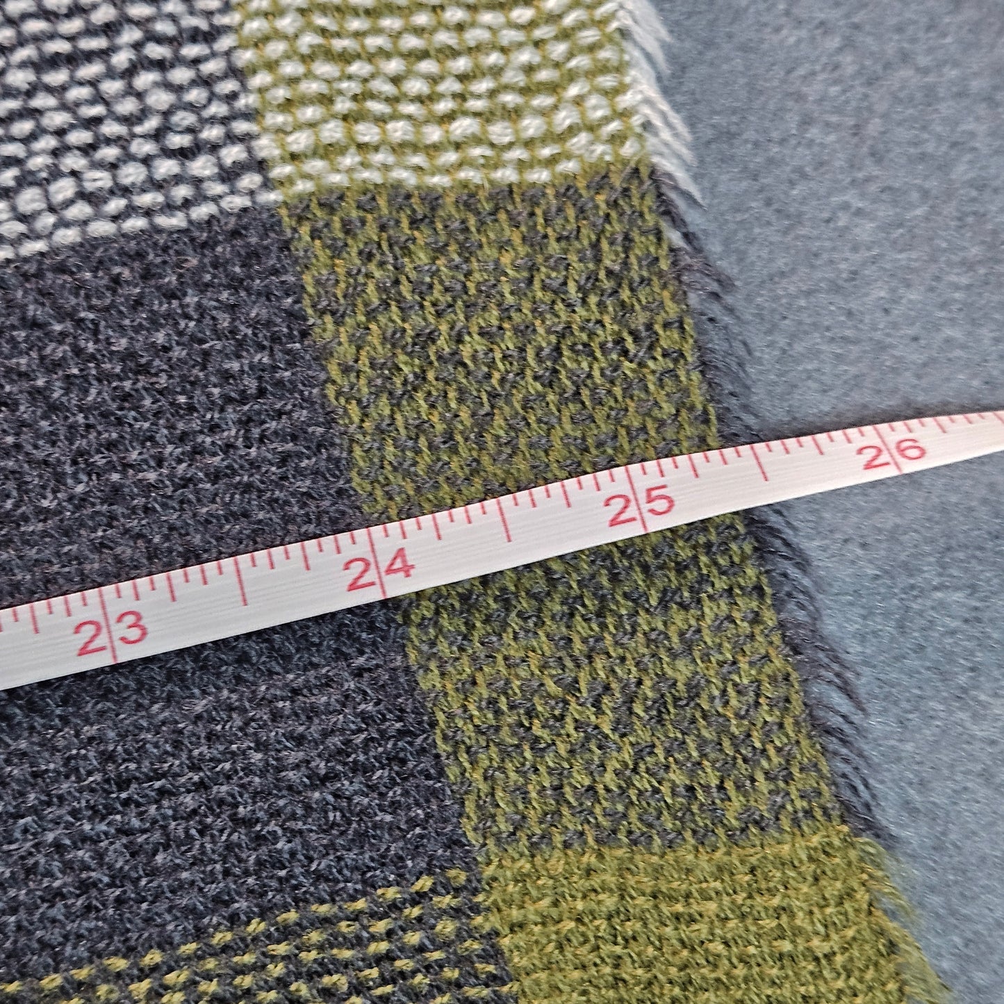 Shiraleah Chicago green, yellow, black and white plaid scarf, soft, woven acrylic fiber