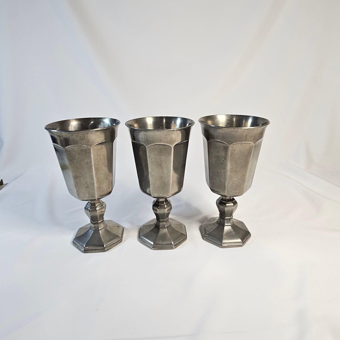 Vintage Gorham Pewter goblets, PH24