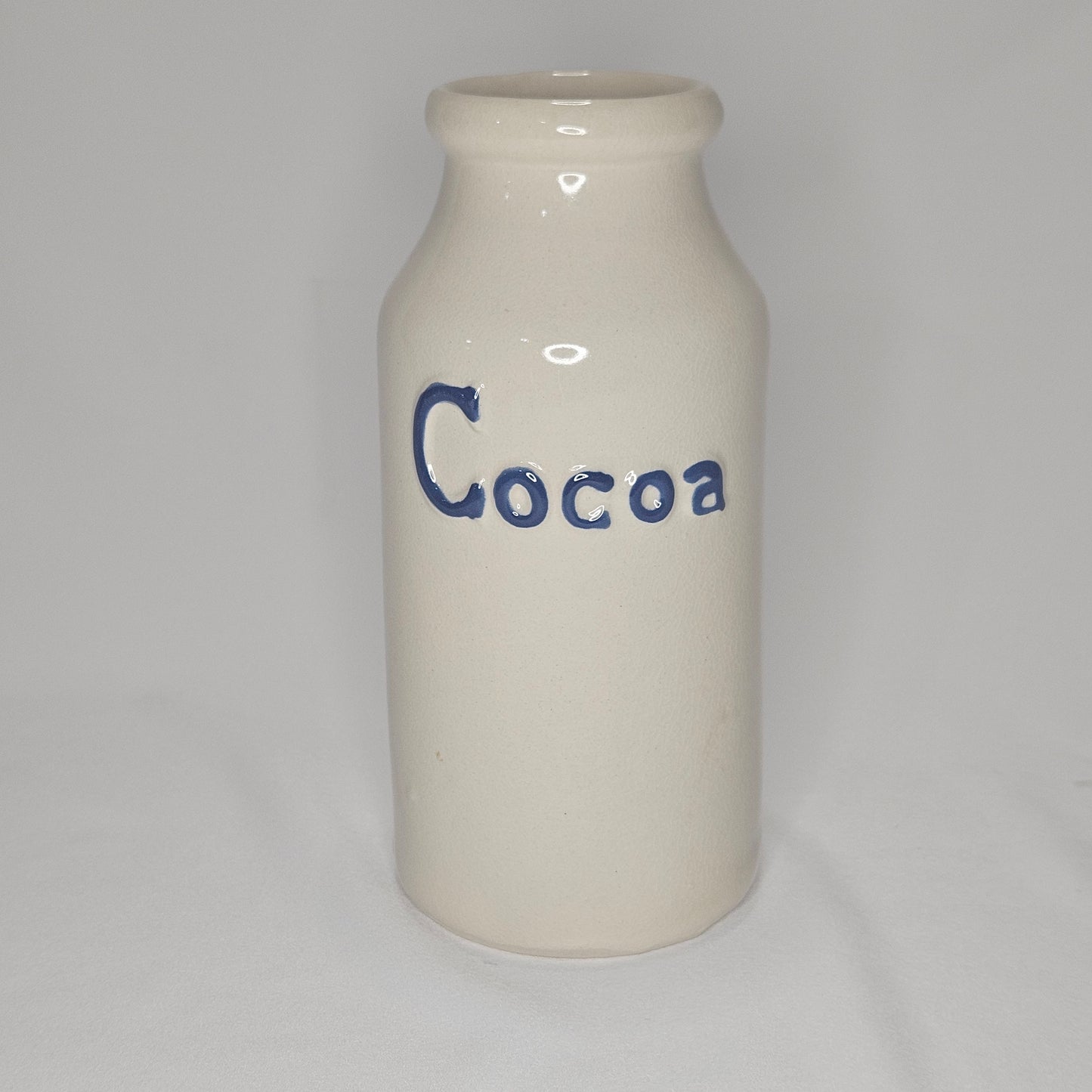 Vintage Cocoa milk jar vase