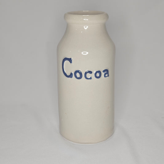 Vintage Cocoa milk jar vase