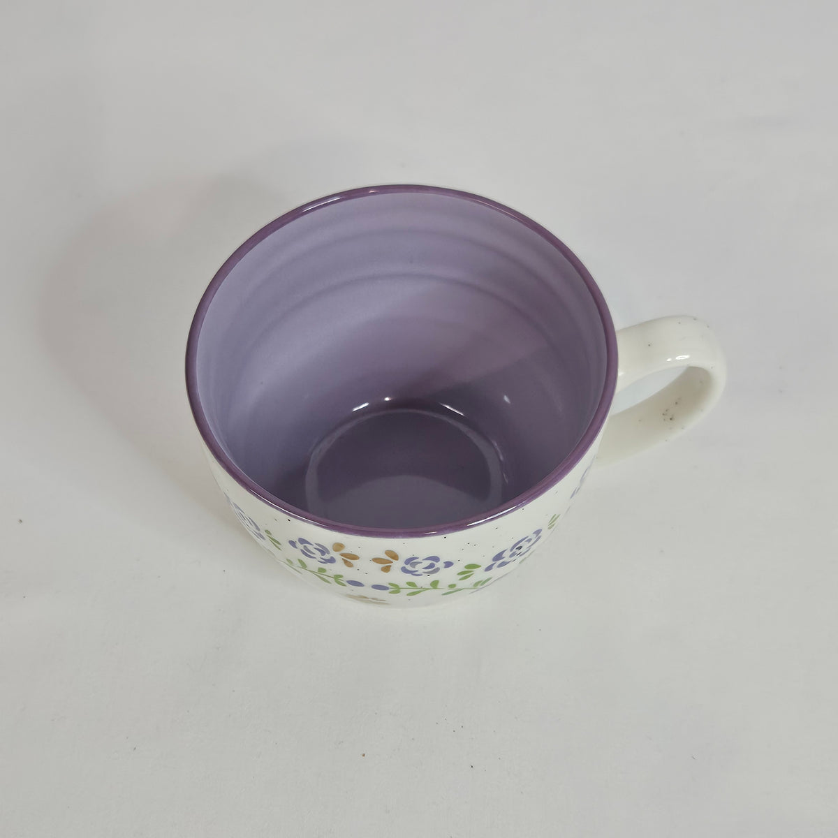 Purple floral cup