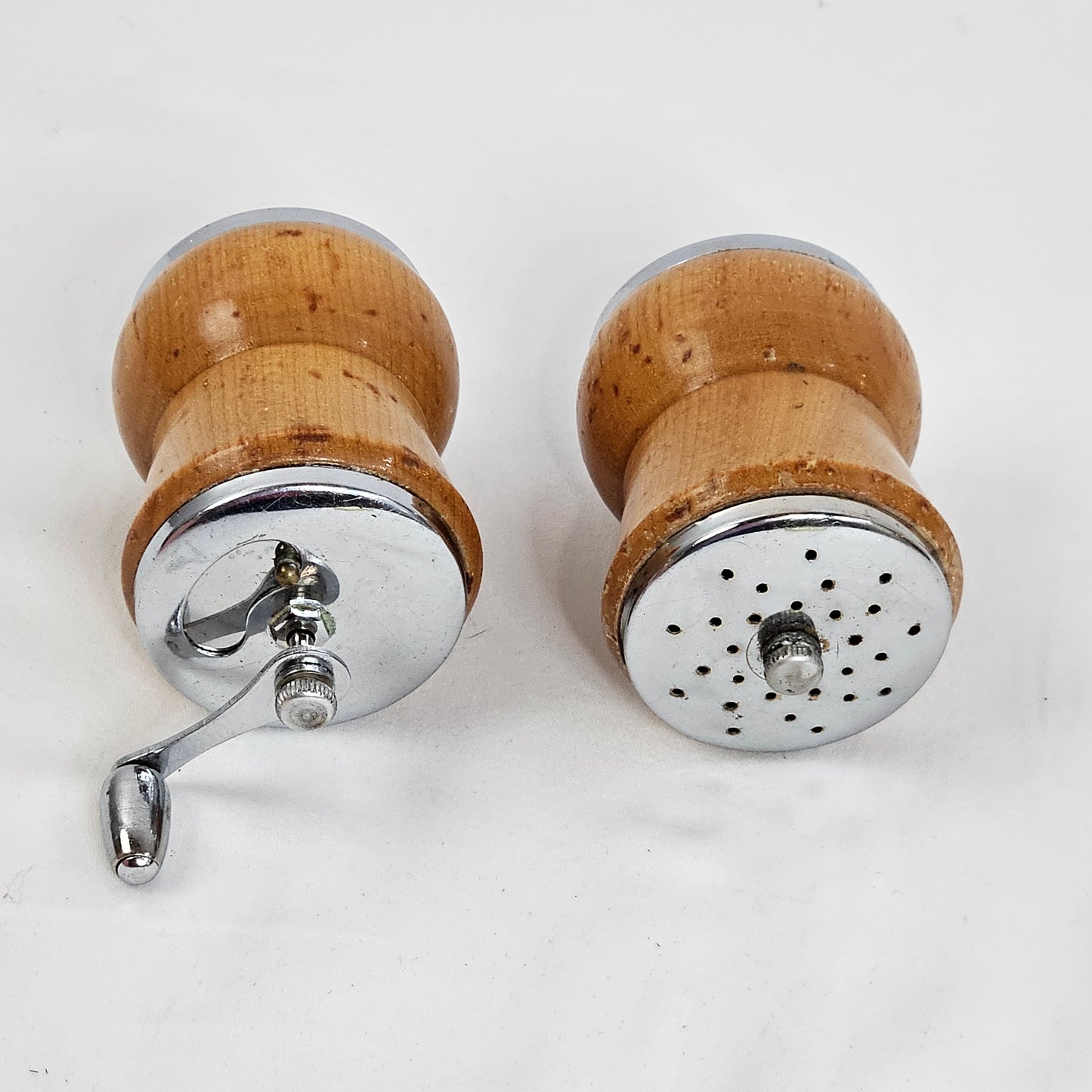 Woodpecker Woodware MCM  salt shaker and pepper mill