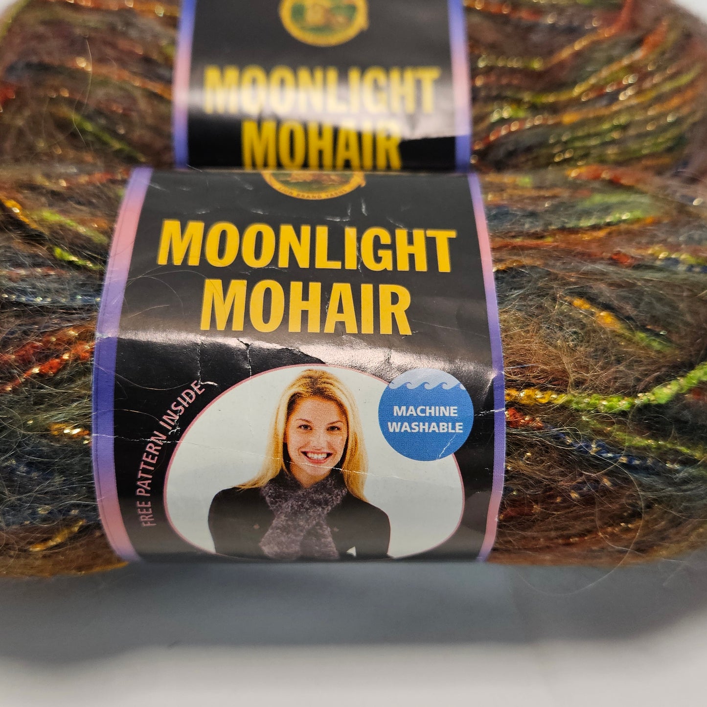 Moonlight Mohair, Lion Brand,various colors, Mohair blend yarn