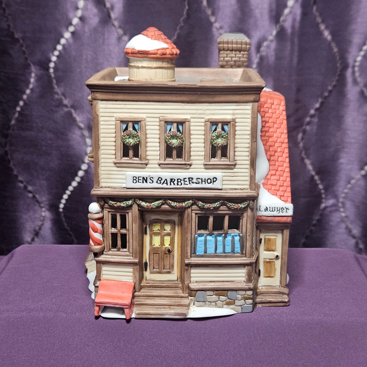 Ben's Barber Shop, Department 56 New England Village Collection, #5939-0