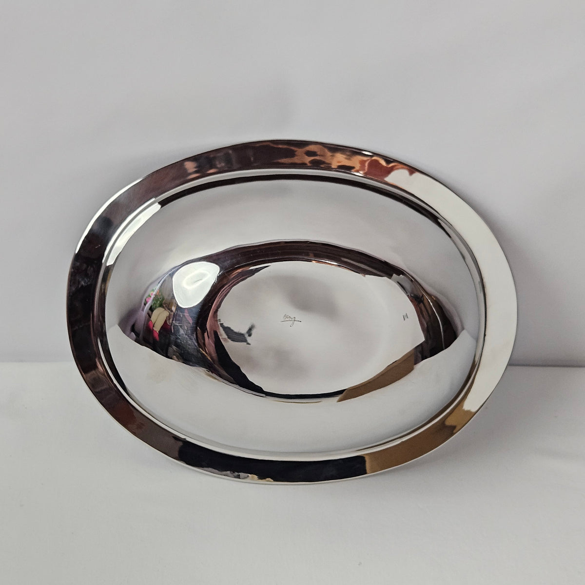 Michael Aram stainless steel bowl with abalone shell accents