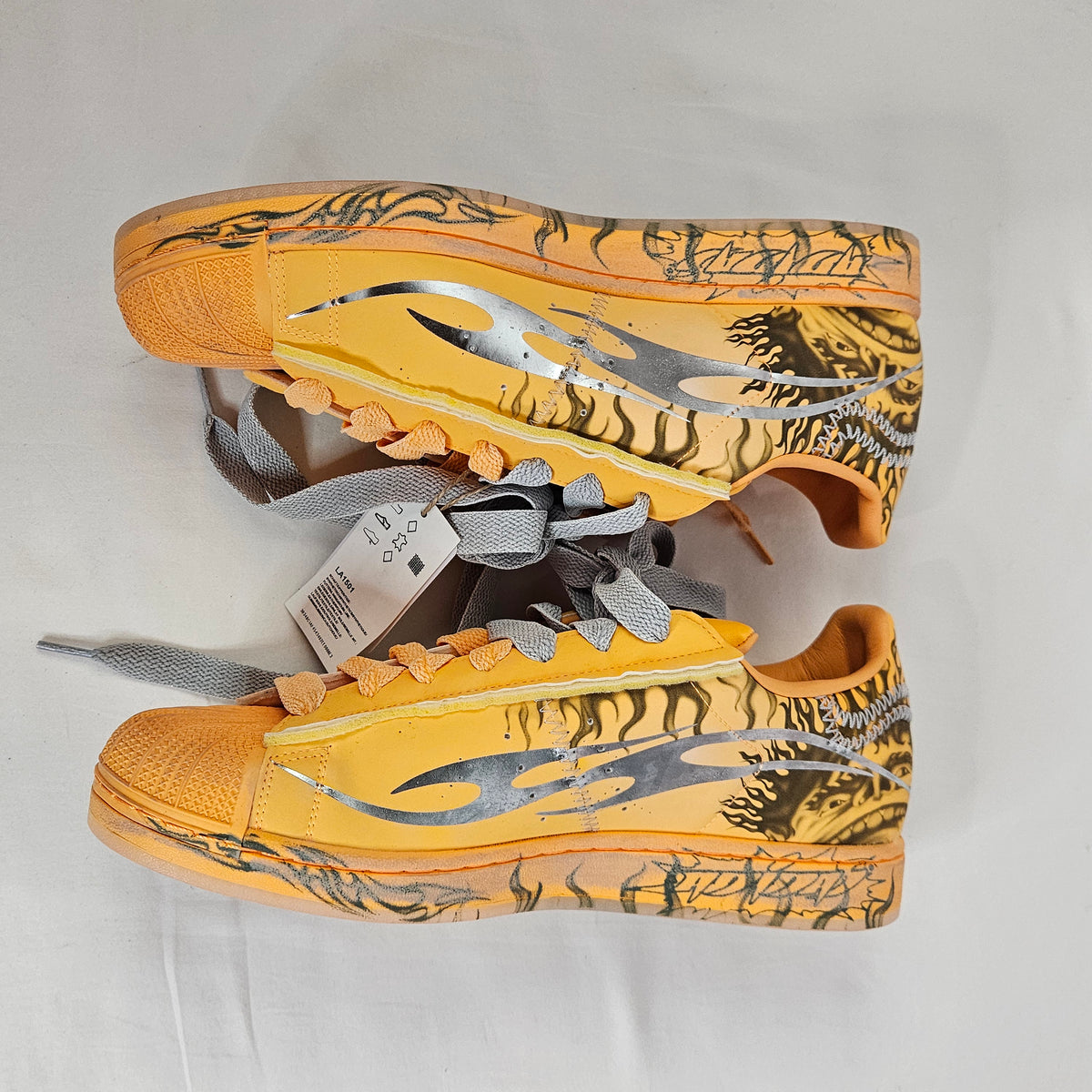 Adidas Superstar LA1501 Hellstar Hazy Orange Size 12M 13W New