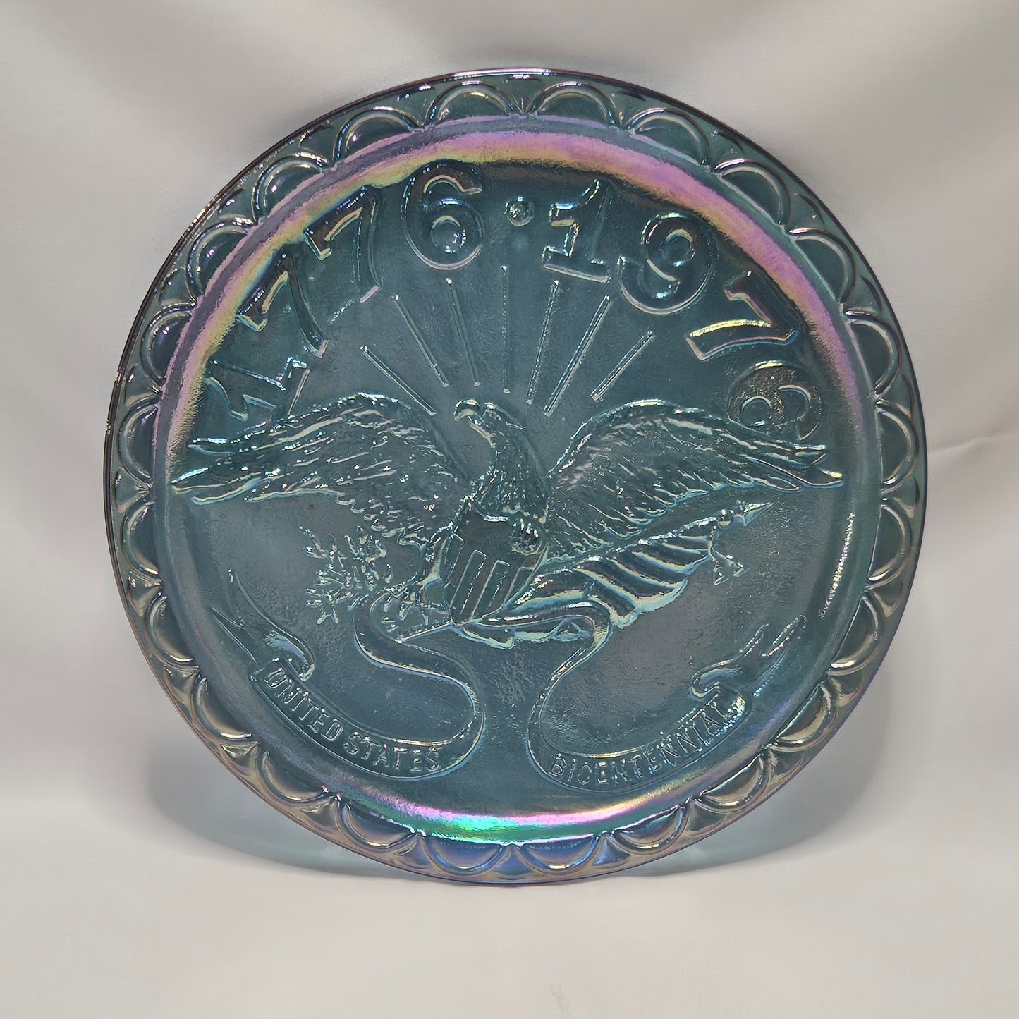 Vintage Indiana Glass, 8" Bicentennial Commemorative Plate